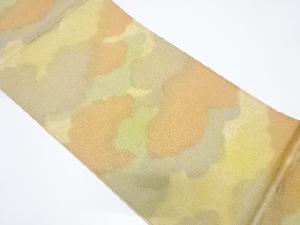 未使用品　砂子綴れ雲模様織り出し袋帯